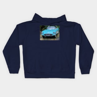 1956 Corvette in Turquoise Kids Hoodie